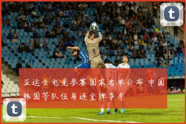 亚运会电竞参赛国家名单公布 中国韩国等队伍角逐金牌争夺